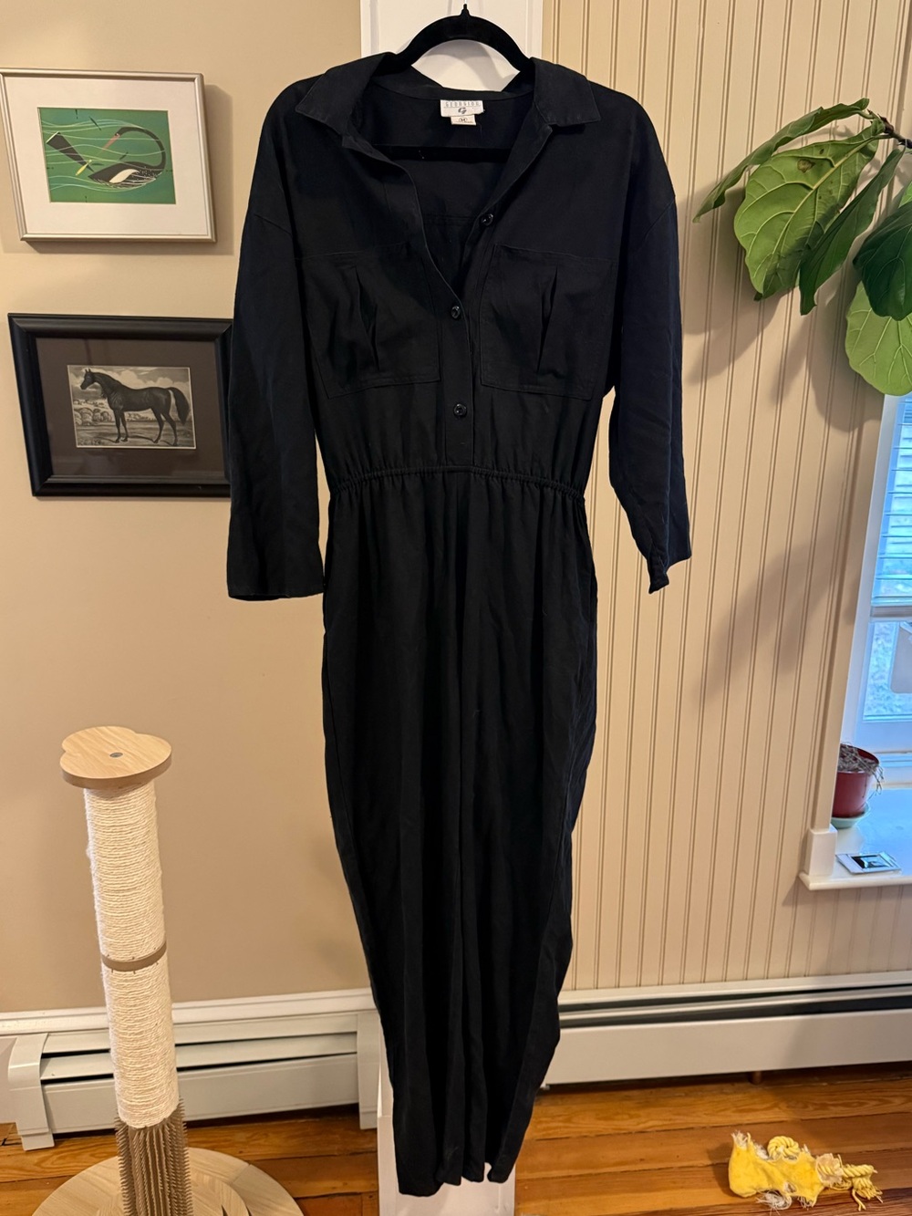 Georgiou Black Silk jumpsuit